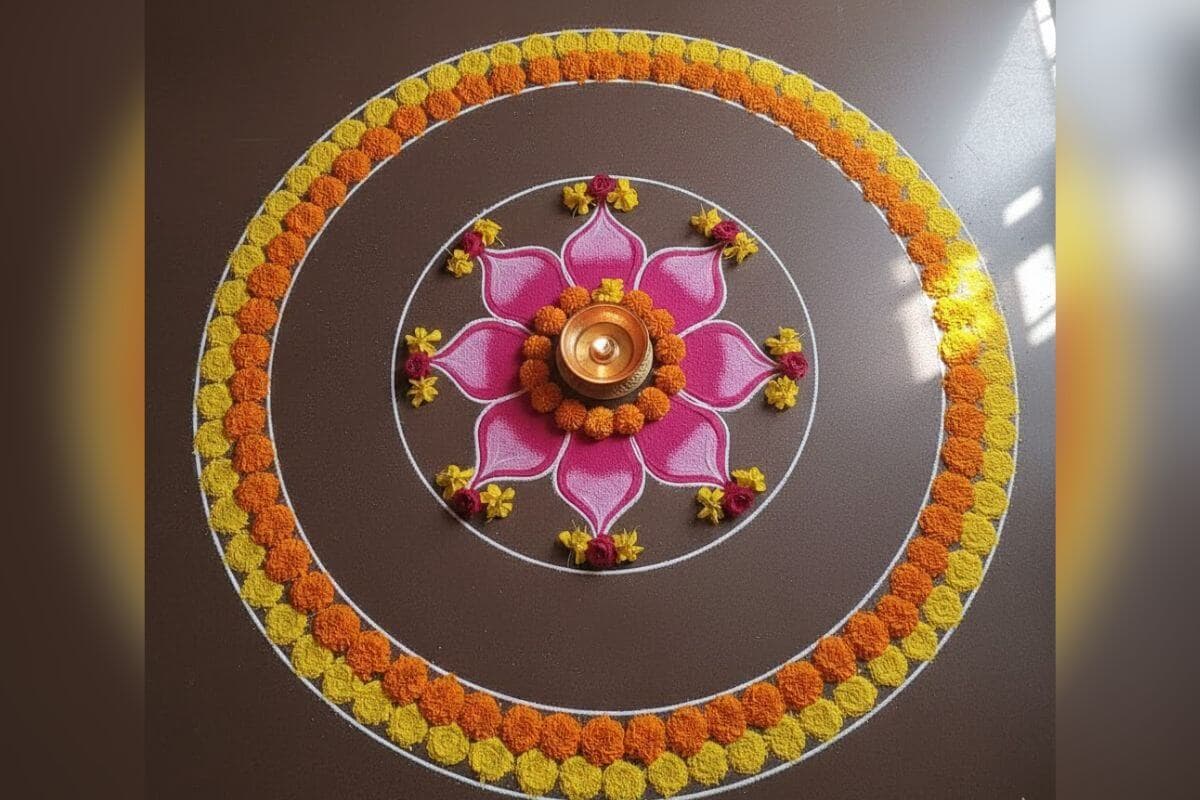 Circle Rangoli Design