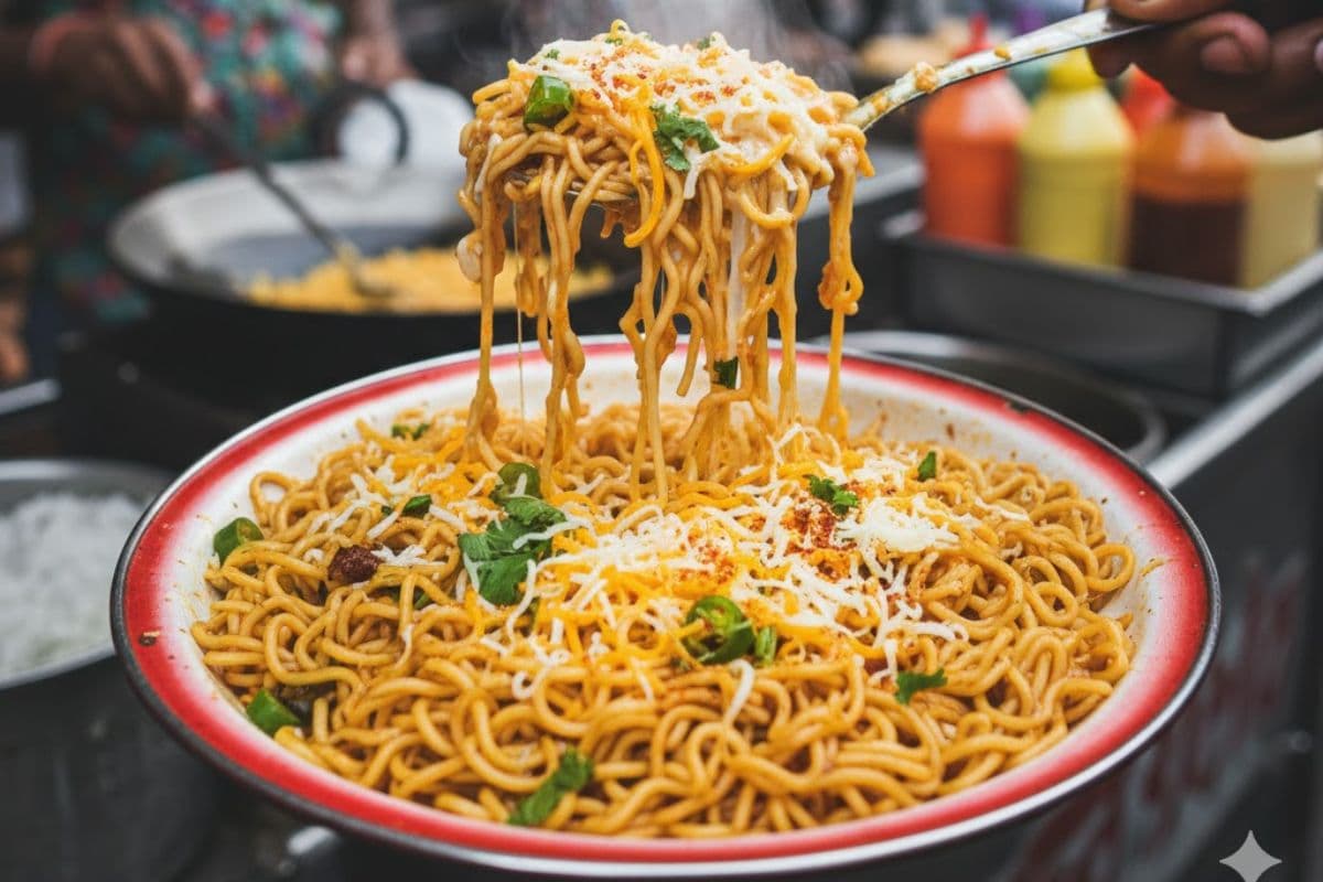 Street Style Cheese Maggi Recipe: हल्की भूख के लिए झटपट बनाएं स्ट्रीट स्टाइल चीज मैगी, नोट करें रेसिपी  