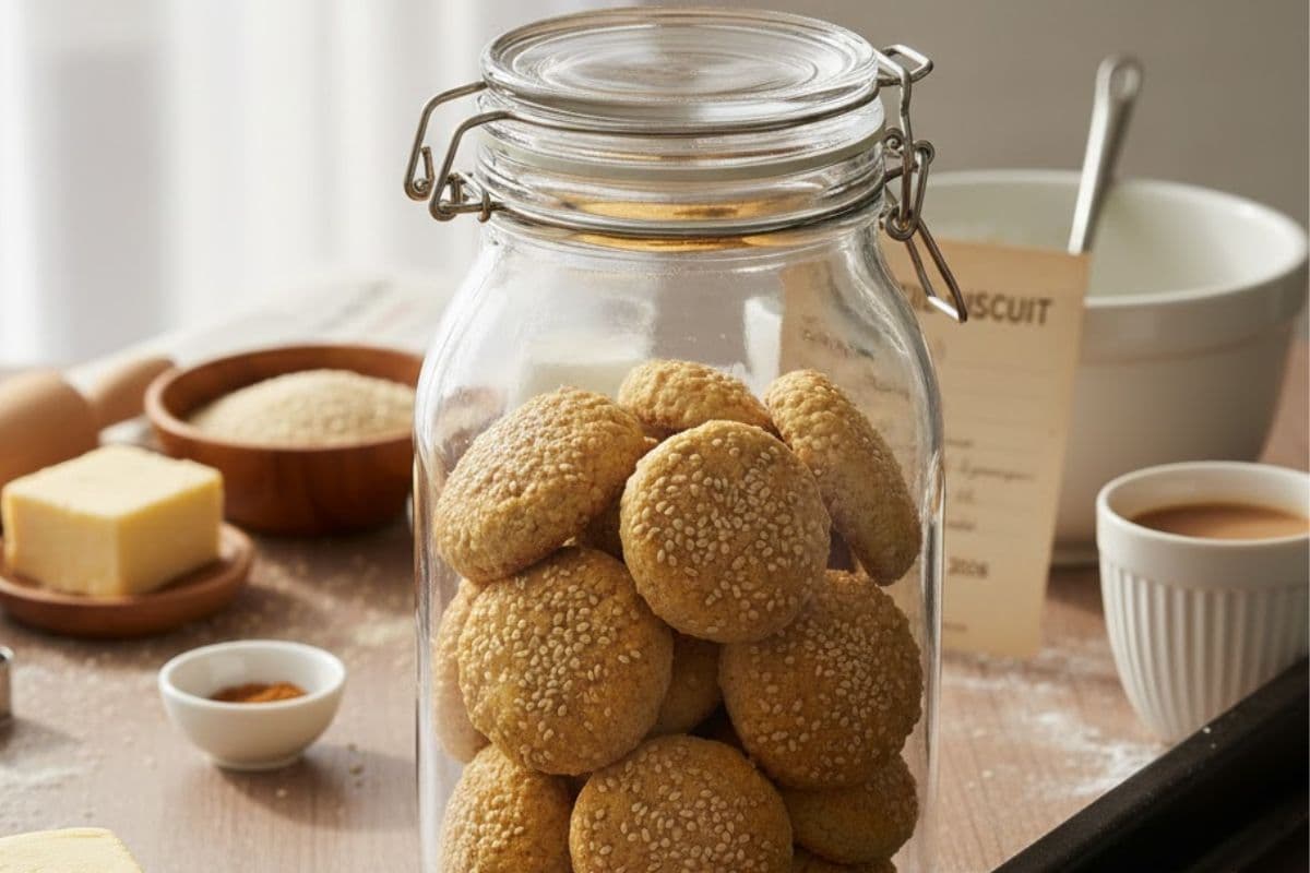 Suji Til Biscuit Recipe: चाय के साथ मिलेगा जबरदस्त स्वाद, बनाएं सूजी तिल बिस्किट
