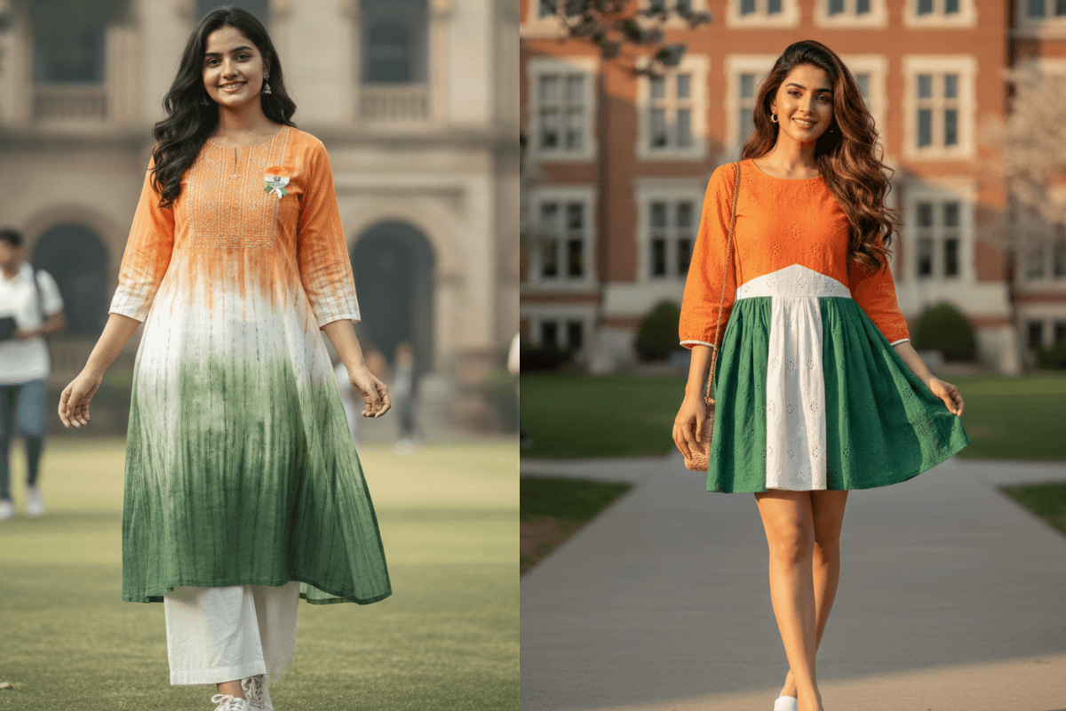 Tricolour Frock or Kurti For Republic Day