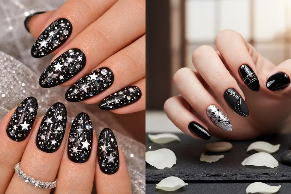 Black Nail Art Design: नेल्स को बनाएं आकर्षक और स्टाइलिश, इन ब्लैक नेल आर्ट डिजाइन को करें ट्राई