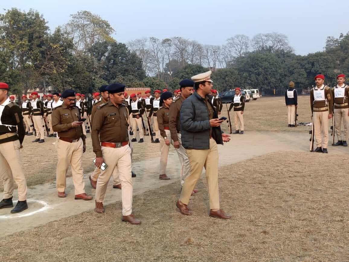 एसपी ने नवनियुक्त सिपाहियों के प्रशिक्षण जांची