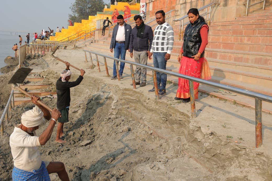 hajipur news. कोनहारा घाट पर गज-ग्राह की प्रतिमा का शिलान्यास अब 19 को