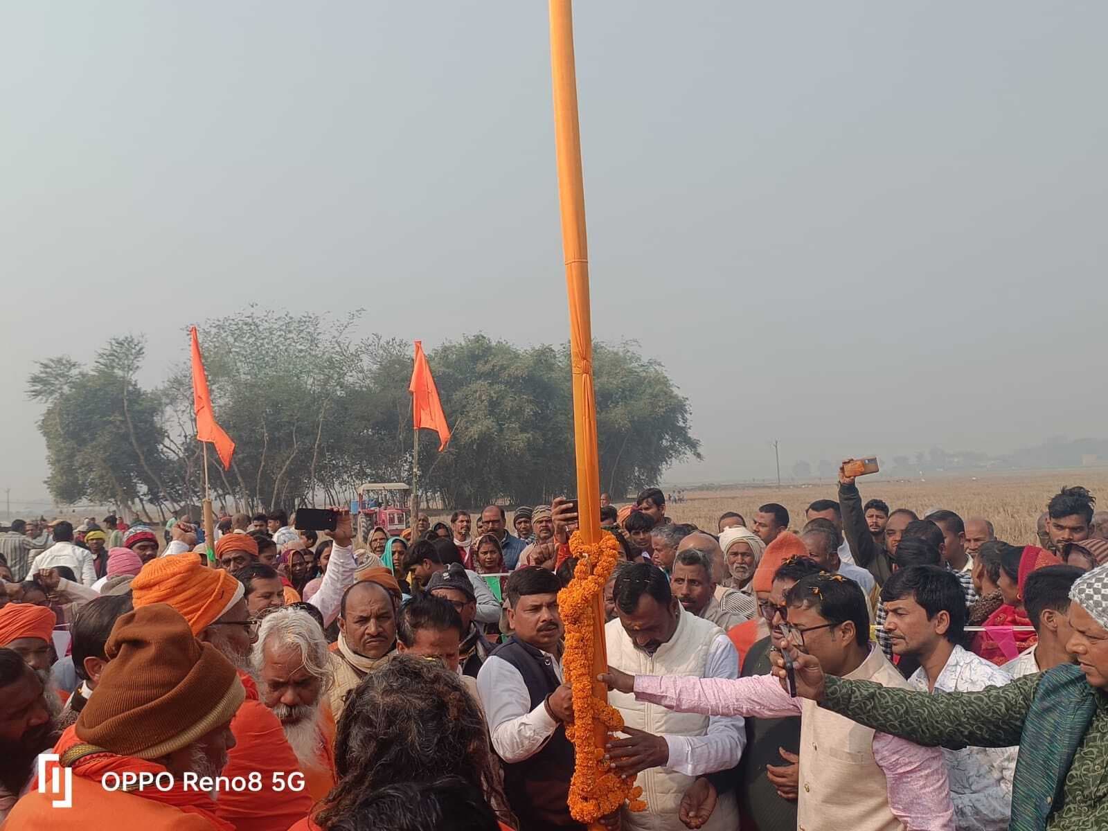 बड़की बढौना में अखिल भारतीय संतमत सत्संग का 115वां महाधिवेशन भूमि पूजन