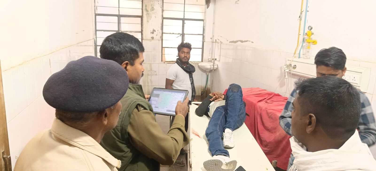 दो बाइकों की टक्कर में युवक गंभीर रूप से घायल, पावापुरी रेफर