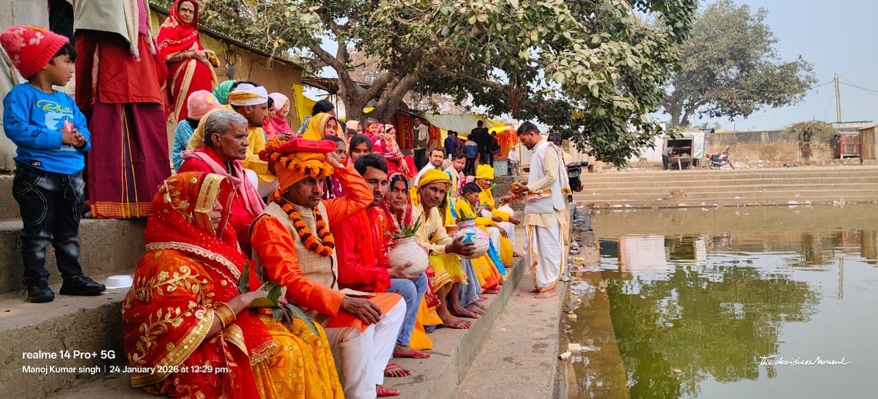 भलूनी भवानी धाम से निकली कलश शोभा यात्रा