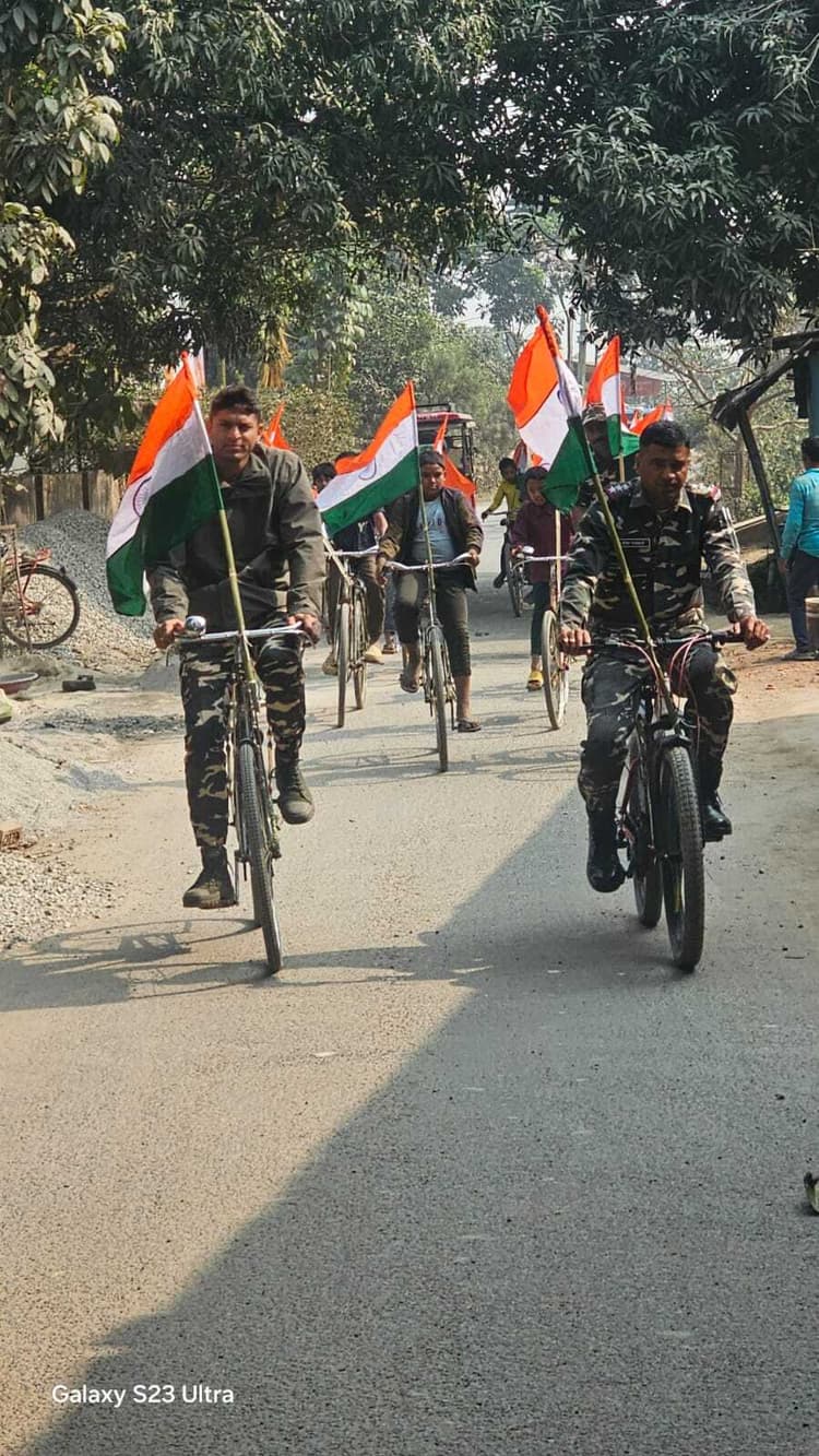 एसएसबी जवानों ने स्वस्थ रहने का दिया संदेश