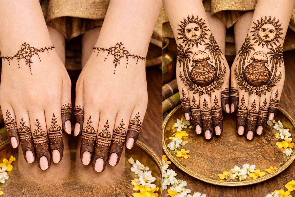 Mehndi design: पोंगल पर लगाएं ये खूबसूरत मेहंदी डिजाइन, देखने वाले जमकर करेंगे तारीफ