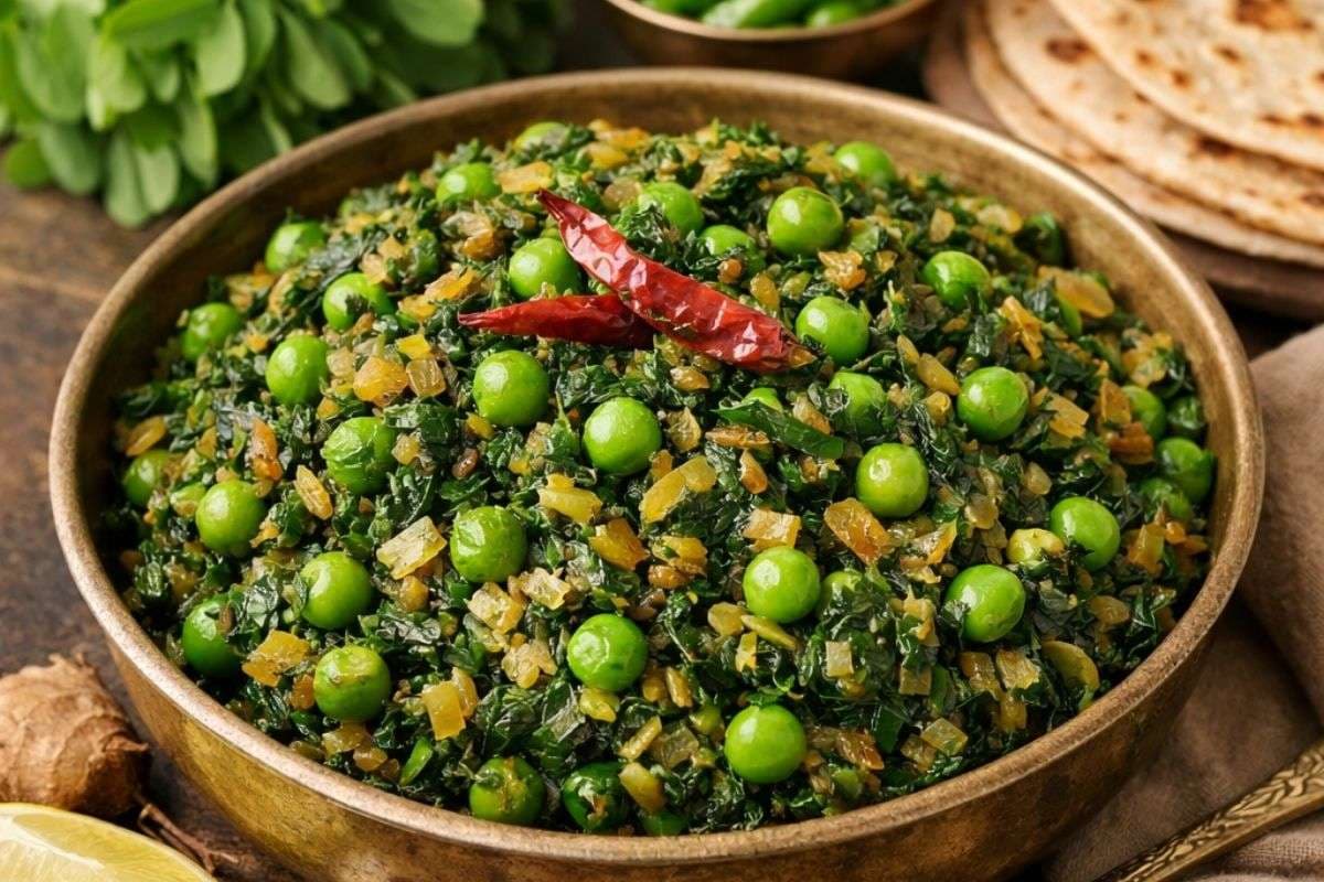 Methi Matar Bhujia Recipe: रोटी के साथ परफेक्ट, ताजी मेथी और हरी मटर से बनी सर्दियों की झटपट भुजिया