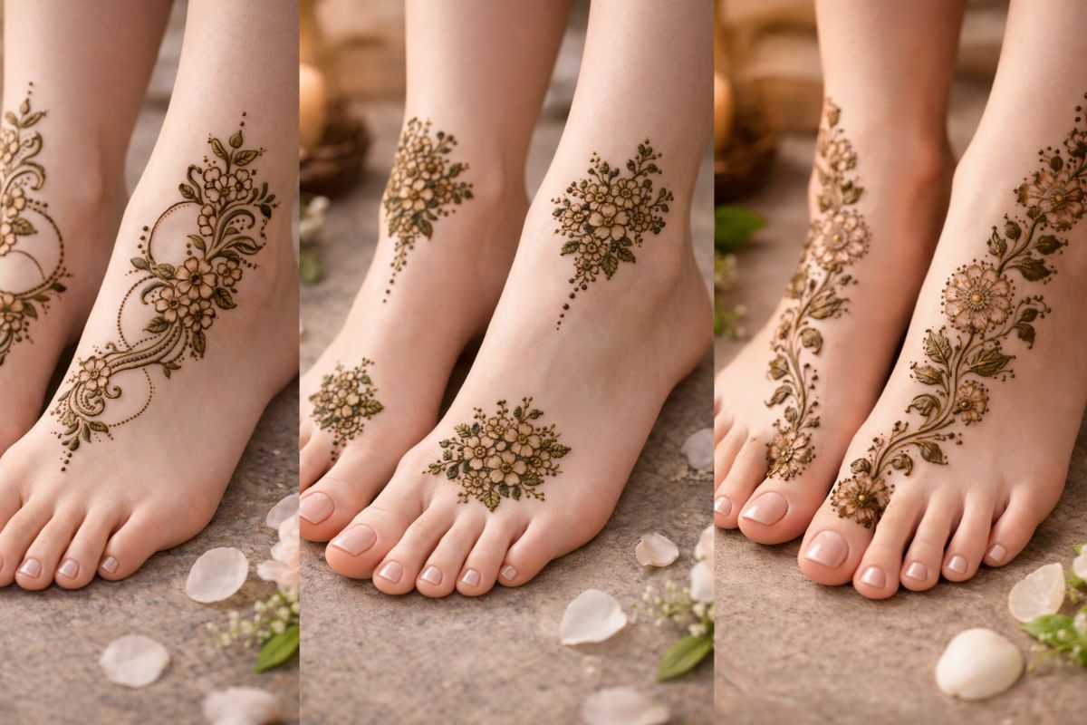 Simple Feet Mehndi Design: सगाई के दिन हाथ ही नहीं पैरों के साइड पर बनी मेहंदी, जो दे स्टाइलिश और ग्रेसफुल फिनिश