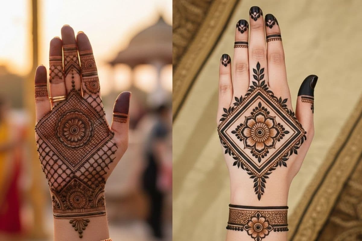 Square Mehndi Design: हाथों में रचाएं स्क्वायर मेहंदी, यहां देखें खूबसूरत डिजाइन