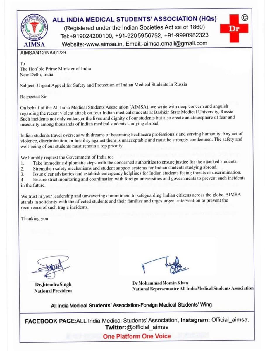 Indian Students in Russia, Russia Knife Attcak