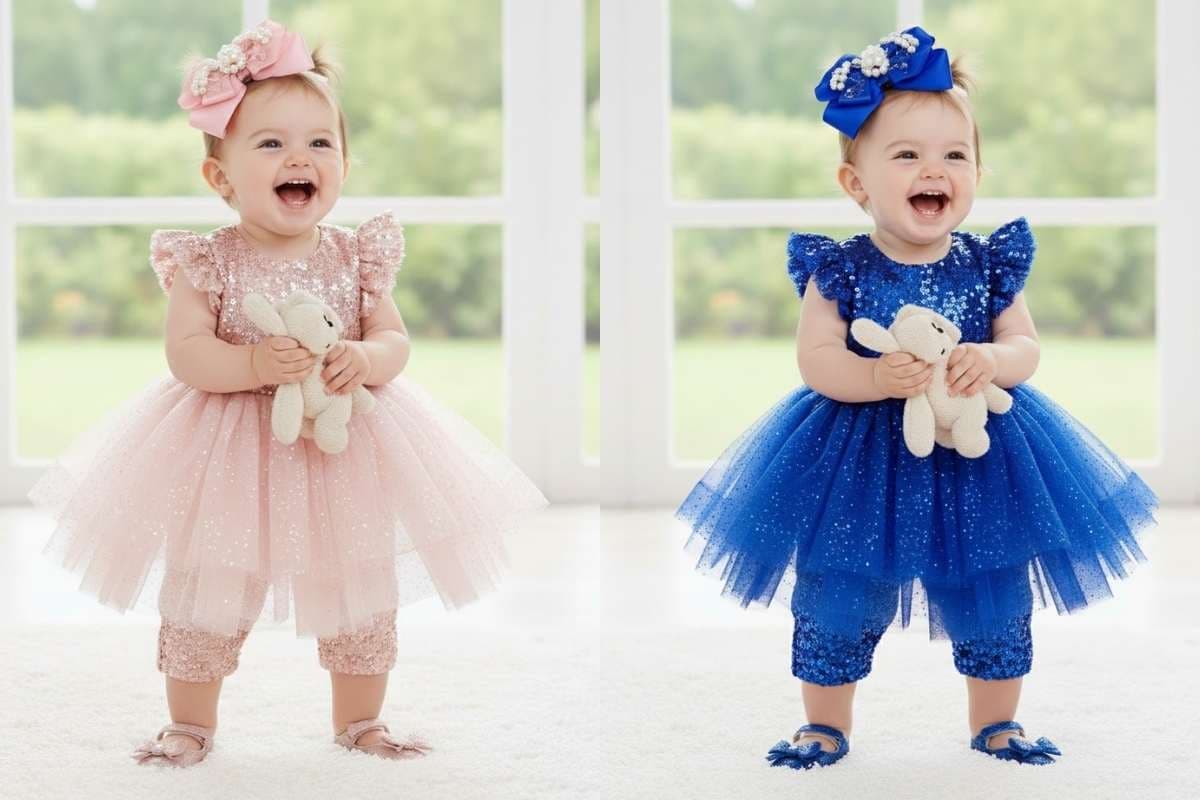 Jumpsuit Dress For Baby Girl (AI IMAGE)