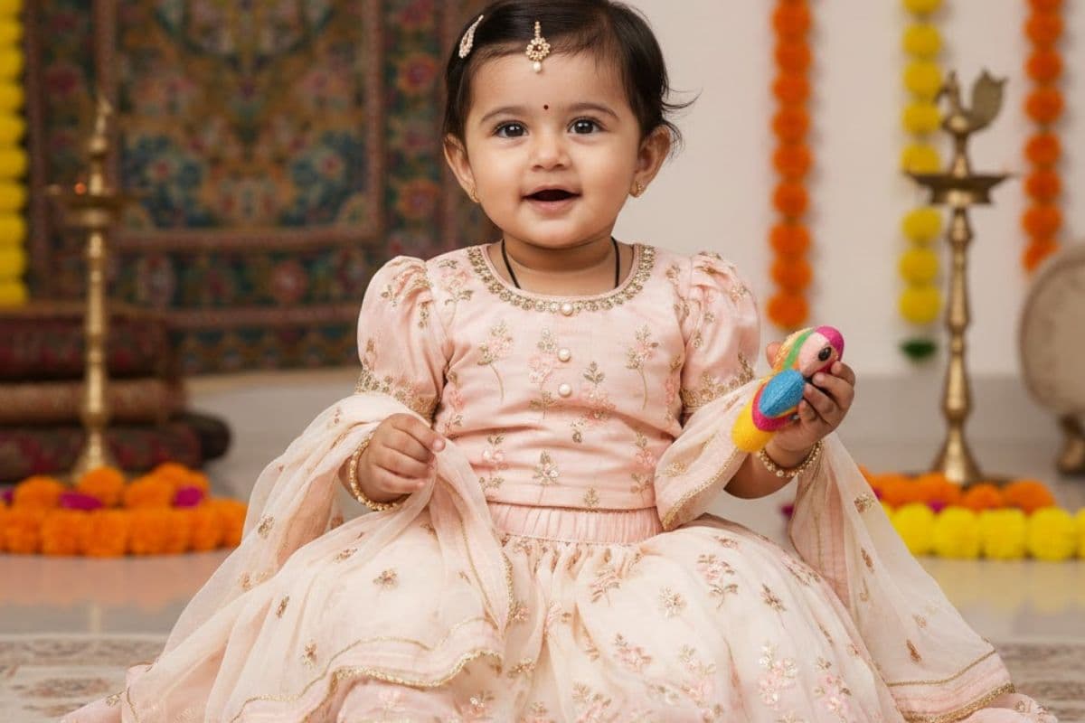  Lehenga Choli Set For Baby Girl (AI IMAGE)