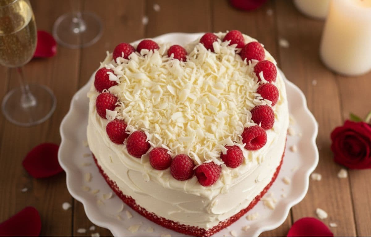Heart Shape Red Velvet Cake