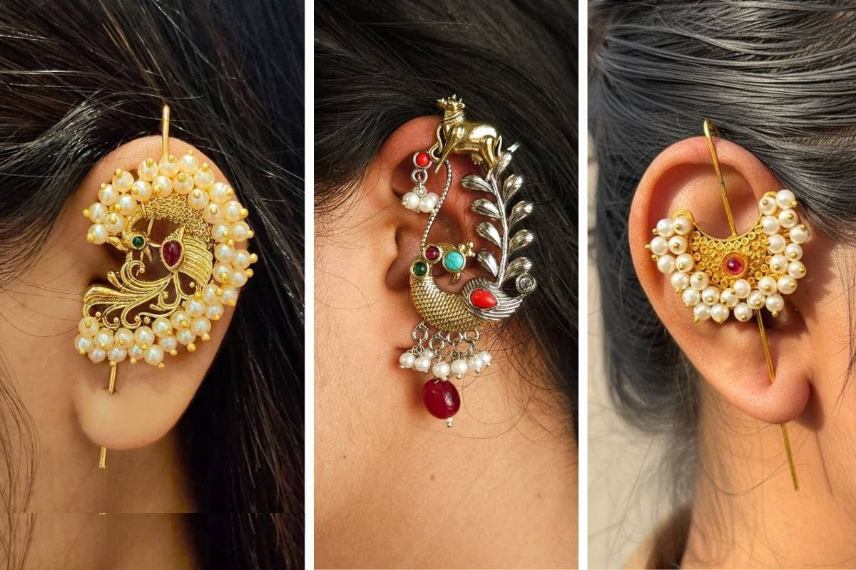 Maharastrian Style Earcuffs Design