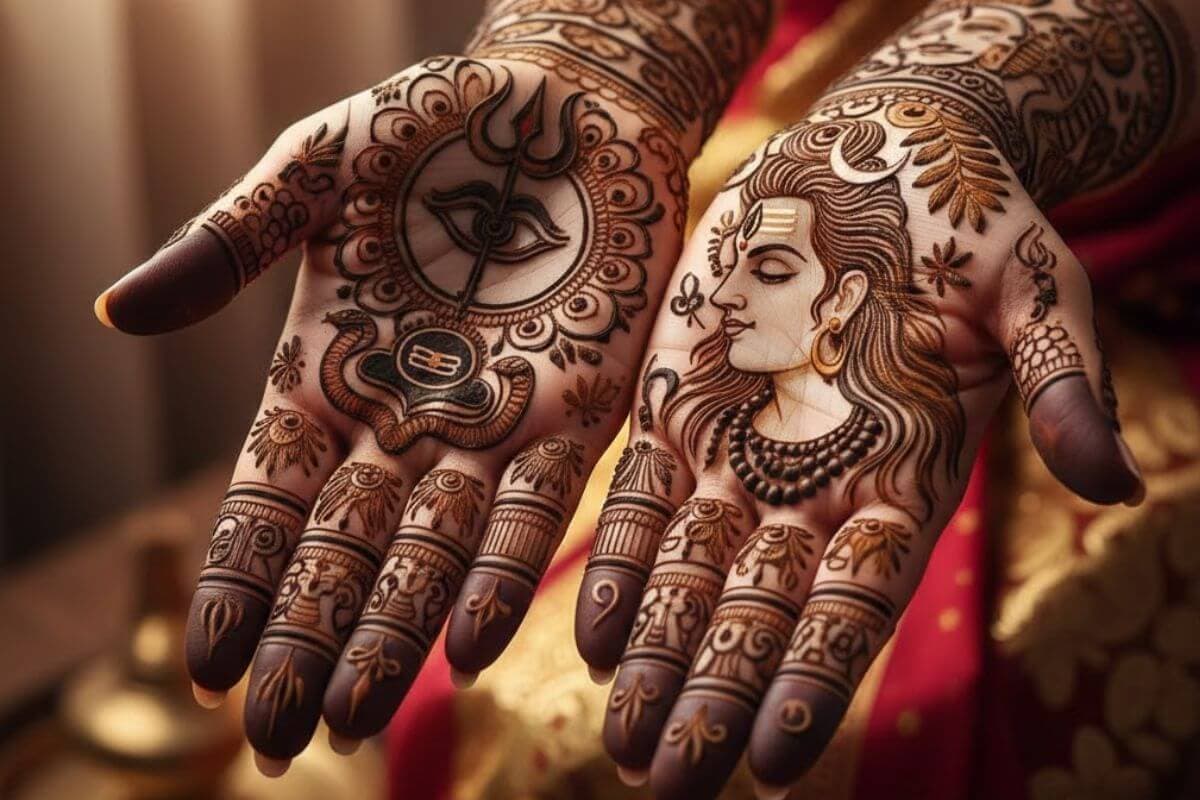 Mahashivratri Special Mehndi Design (AI IMAGE)