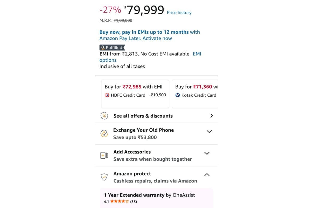 Motorola Razr 60 Ultra Price Detail