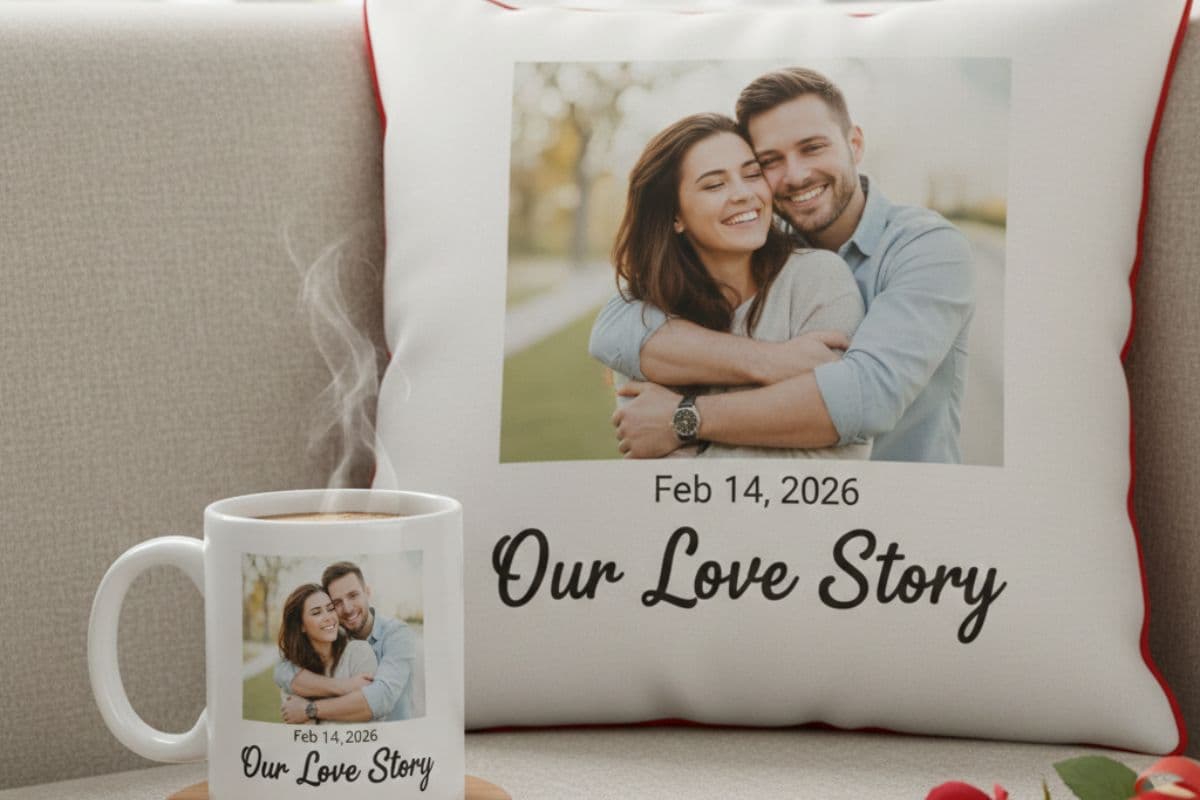 Personalized photo coffee mug for wife