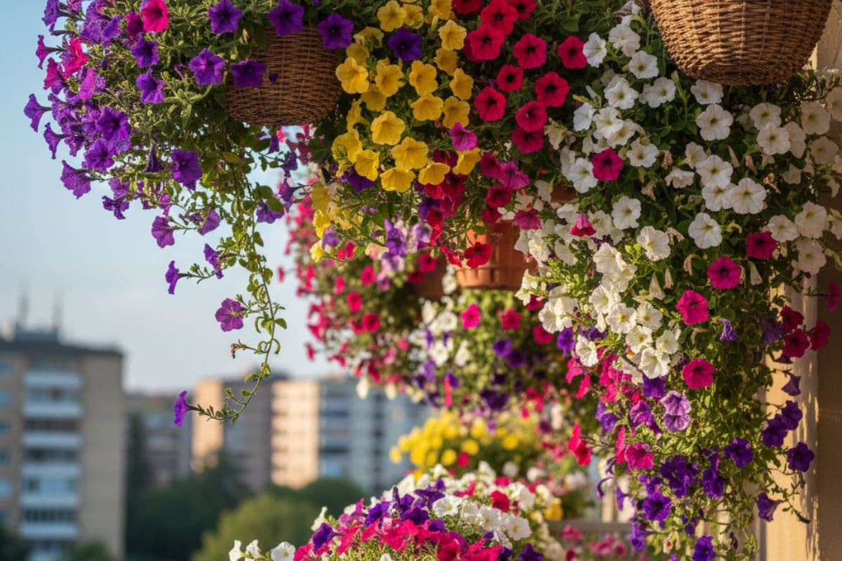 Petunia Hanging Balcony Plants