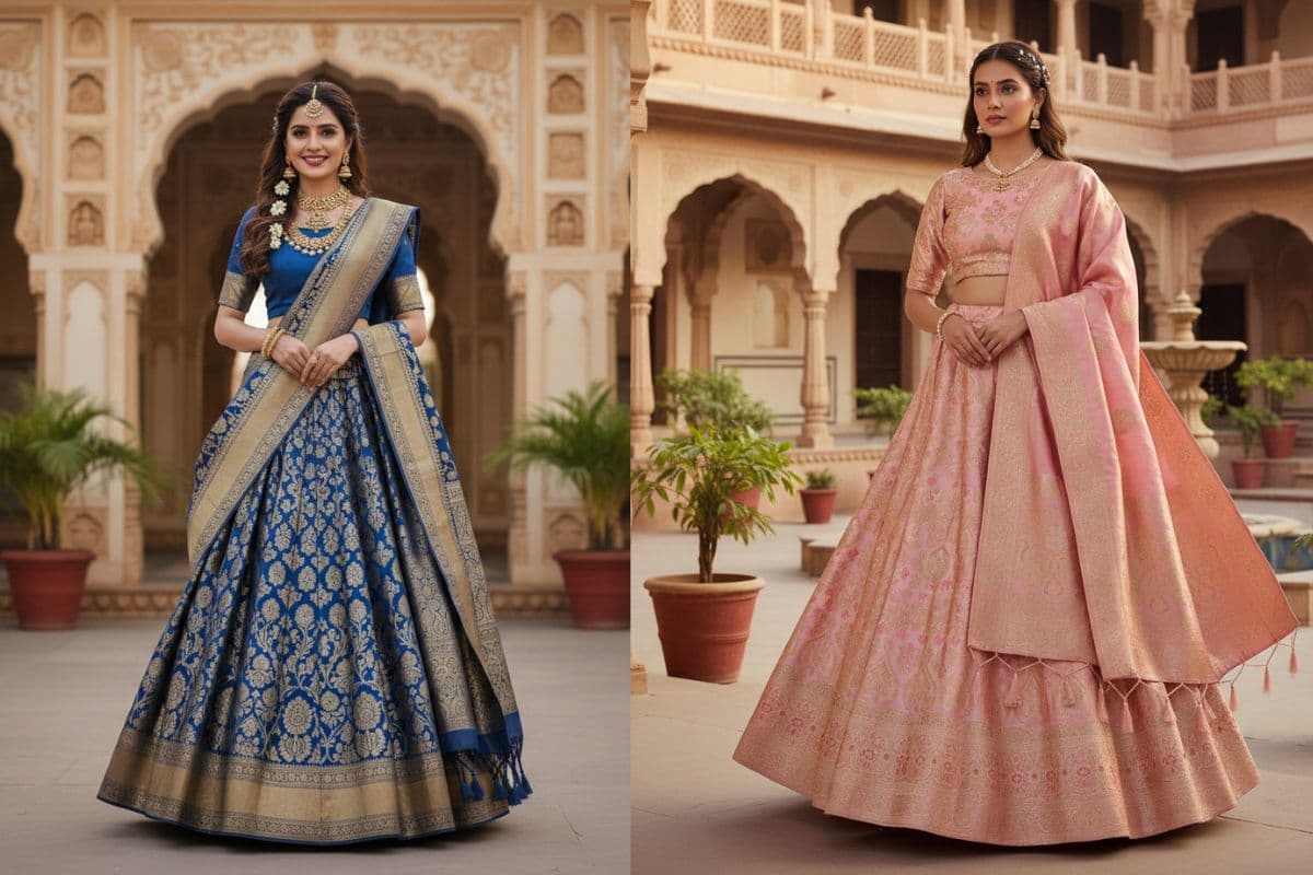 Royal Silk Lehenga Look