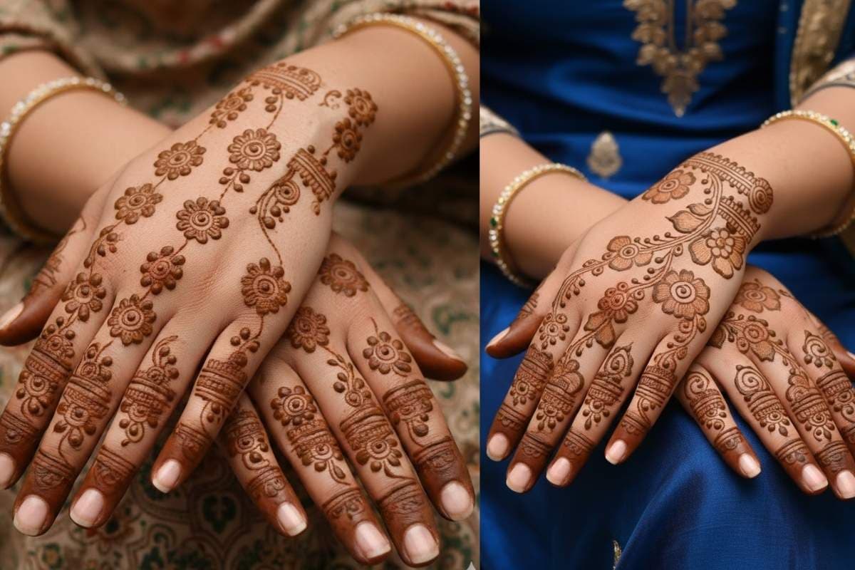 Simple Mehndi Design (AI IMAGE)