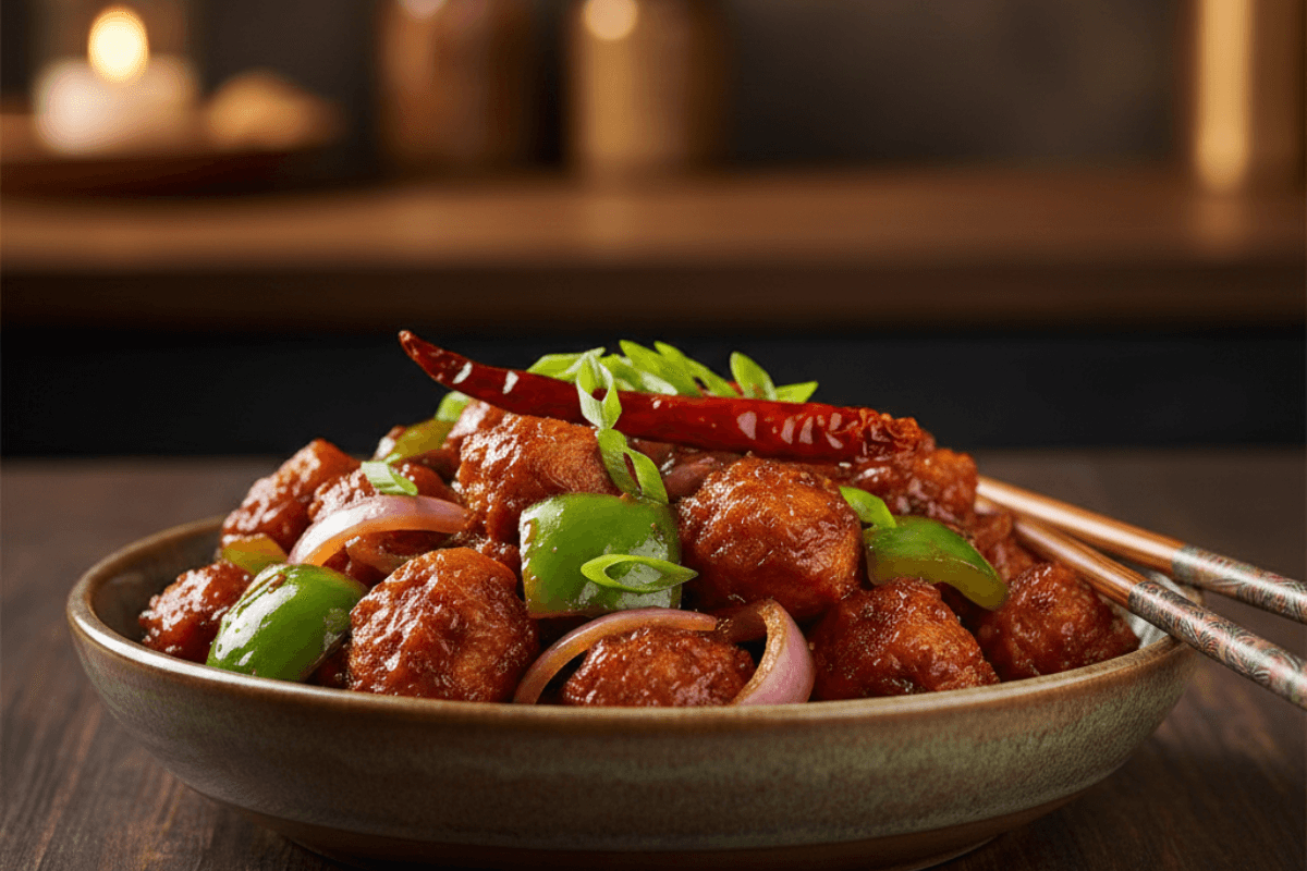 Soya Chunks Manchurian