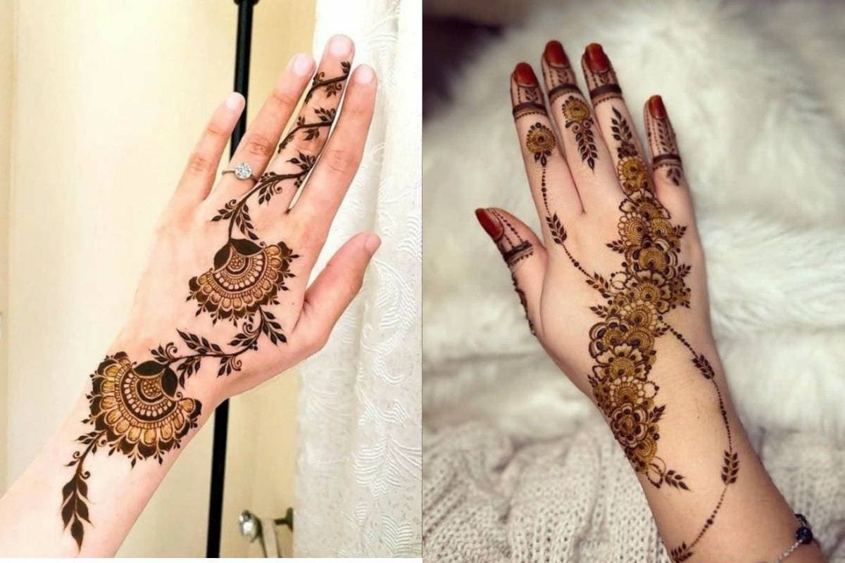 Vine Mehndi Design for Mahashivratri
