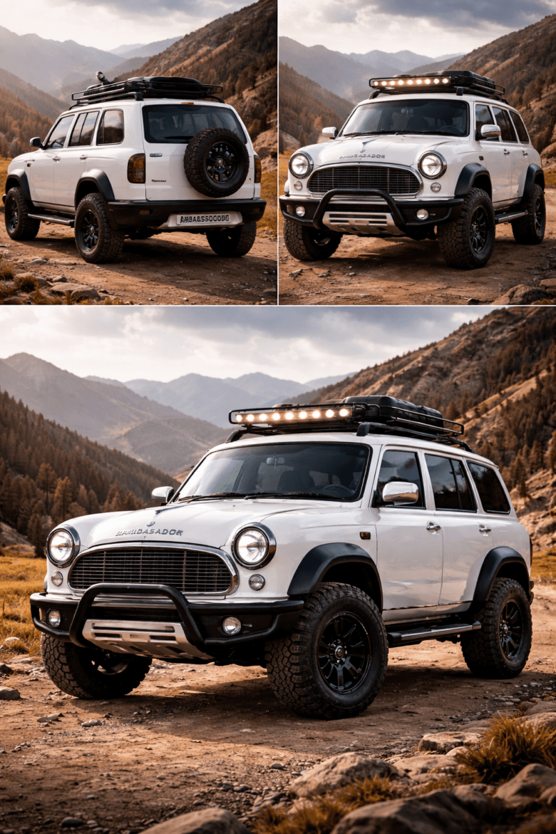 हिंदुस्तान एम्बेसडर का SUV अवतार एआई ने किया इमैजिन.