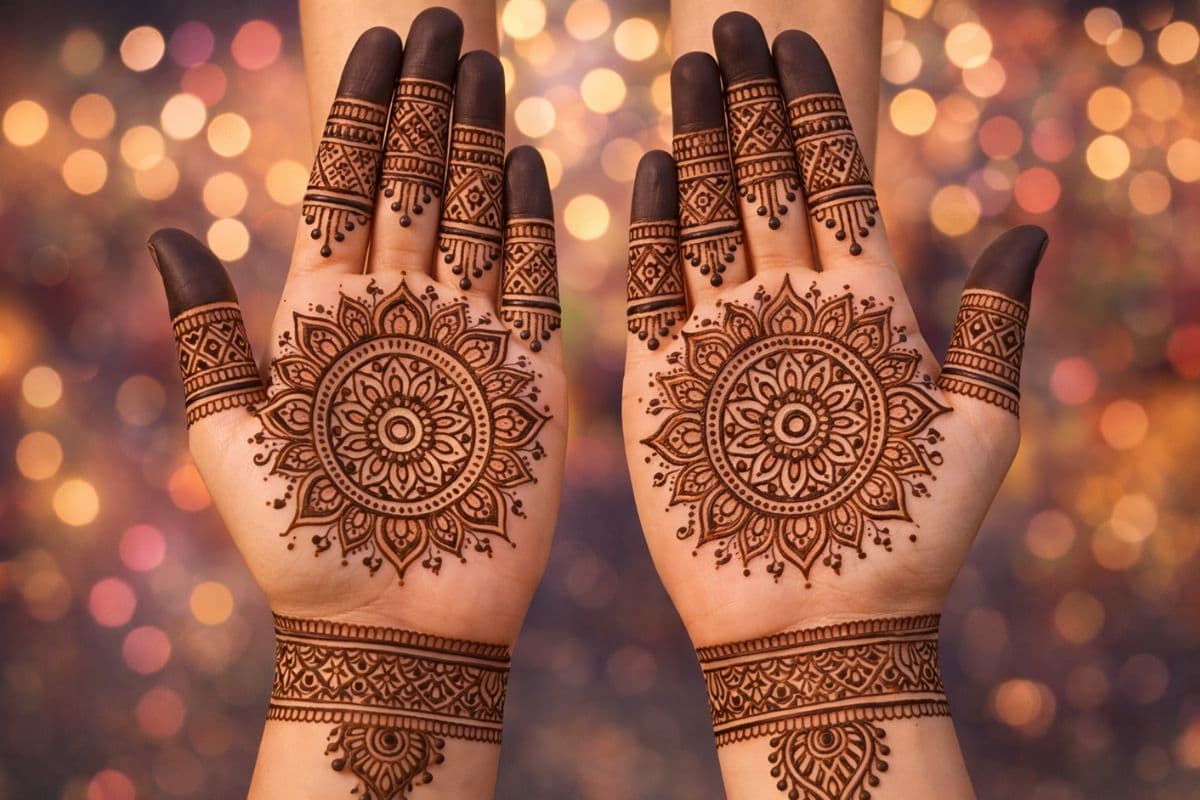 मंडला एआई मेहंदी डिजाइन 