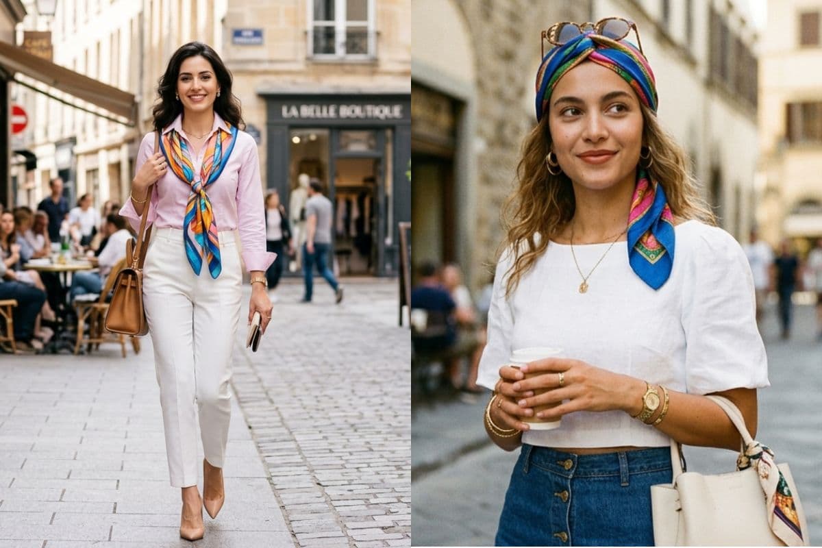 Budget Fashion Hack with Vibrant Scarf