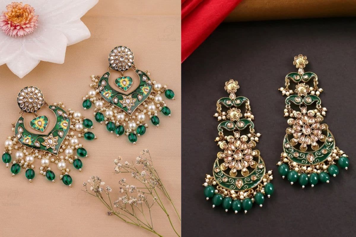 Meenakari Chandbali For Eid 2026