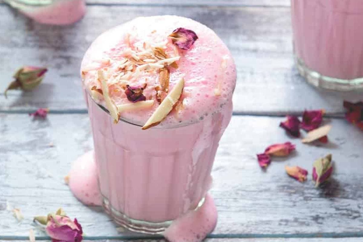 Rose Lassi Recipe By Chef Shireen Anwar