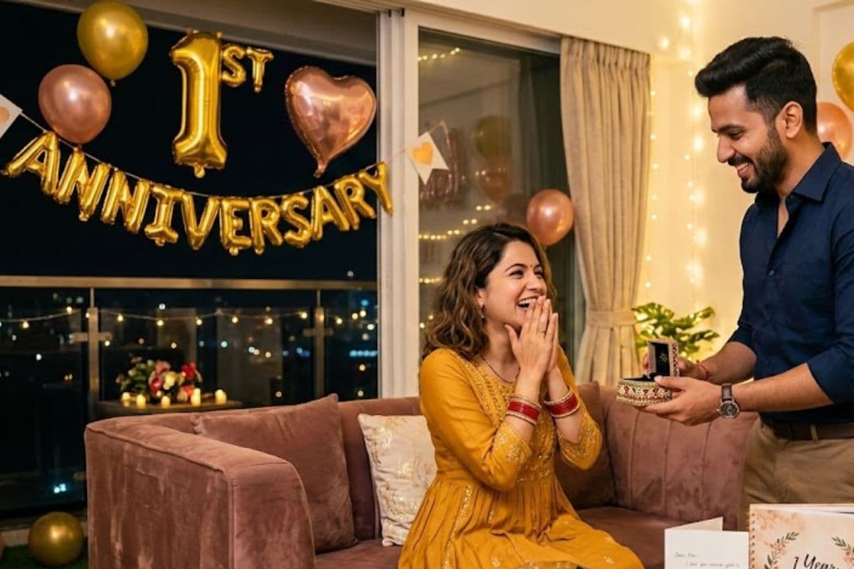 वाइफ को पहली एनिवर्सरी पर ऐसे करें सरप्राइज, इन आइडियाज को करें ट्राई