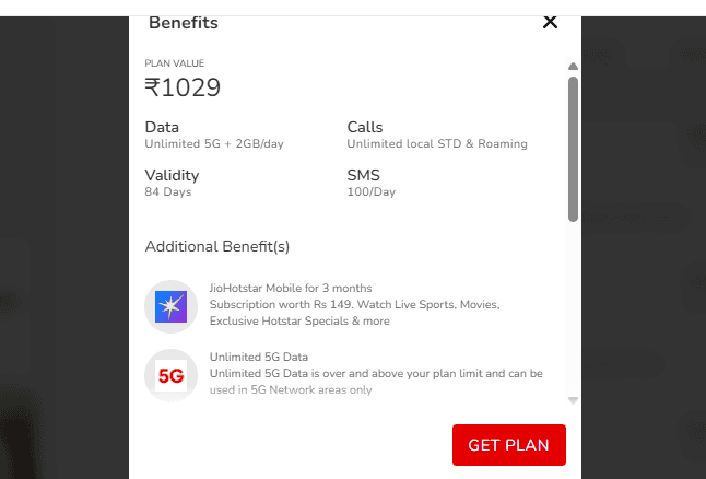एयरटेल का 1029 रुपये वाला प्लान