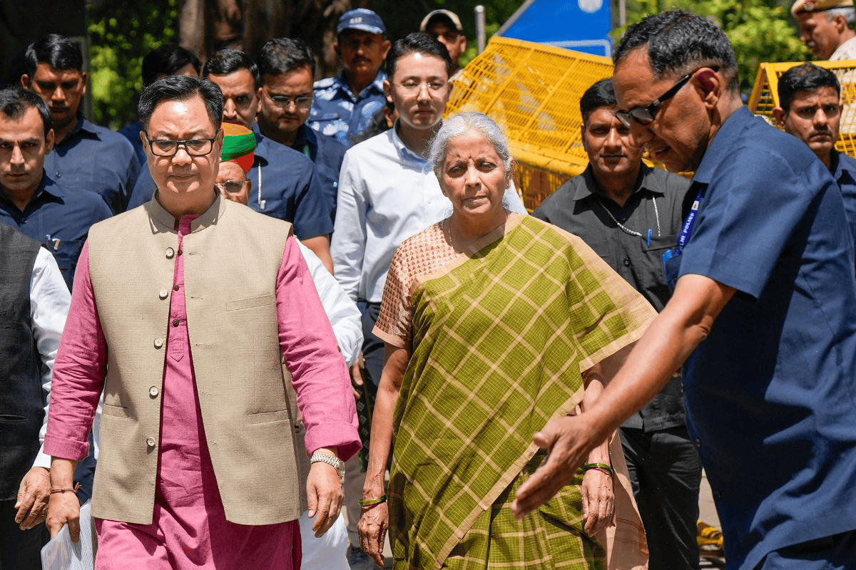 Kiren Rijiju and Nirmala Sitharaman