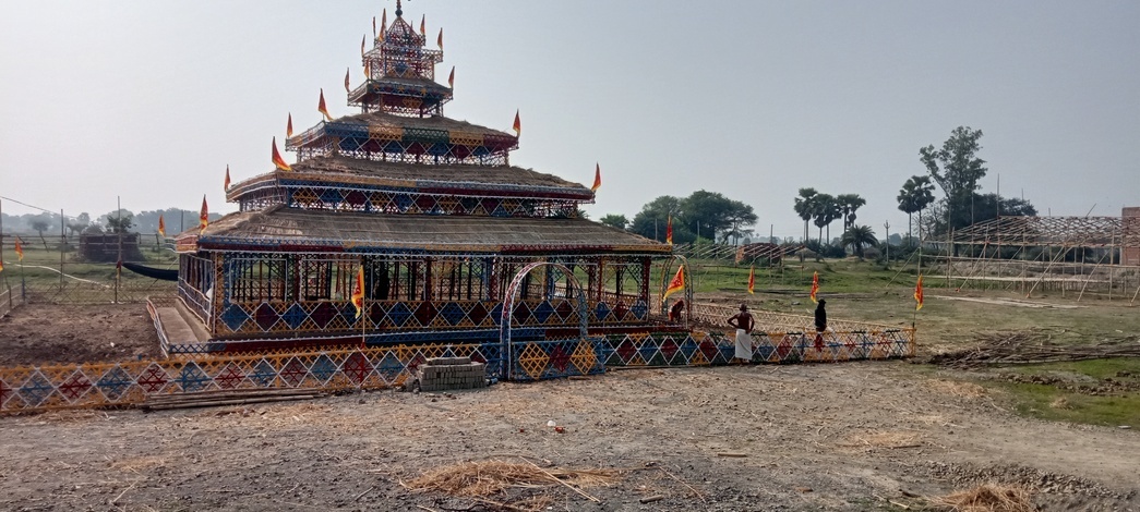 बिहारी गांव में महारुद्र यज्ञ की तैयारी जोरो पर