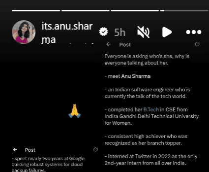 अनु शर्मा ने अपने इंस्टाग्राम स्टोरी पर किया रिएक्ट 