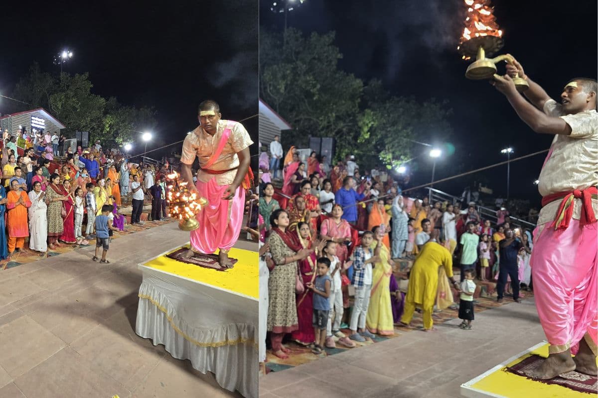 हाजीपुर में मौनी ज्येष्ठ पूर्णिमा पर कौनहारा घाट में काशी जैसी भव्य गंगा आरती, श्रद्धा और भक्ति में डूबे श्रद्धालु