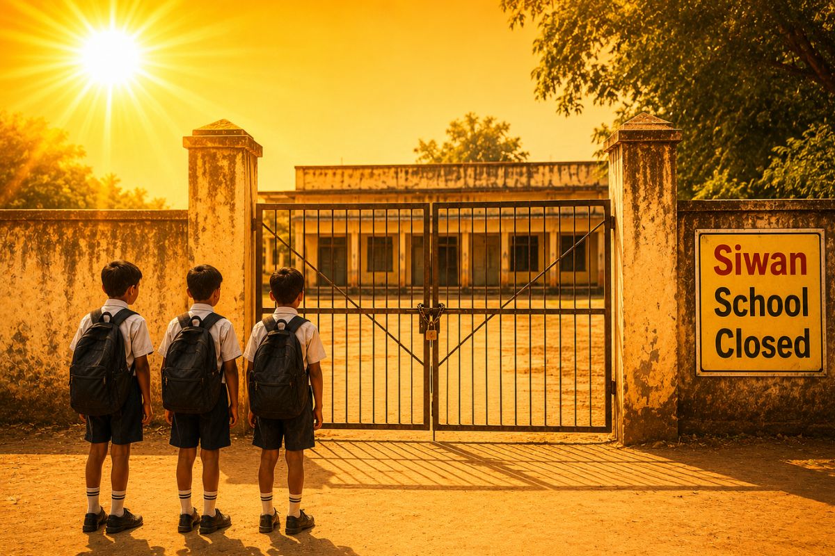 Siwan School Closed