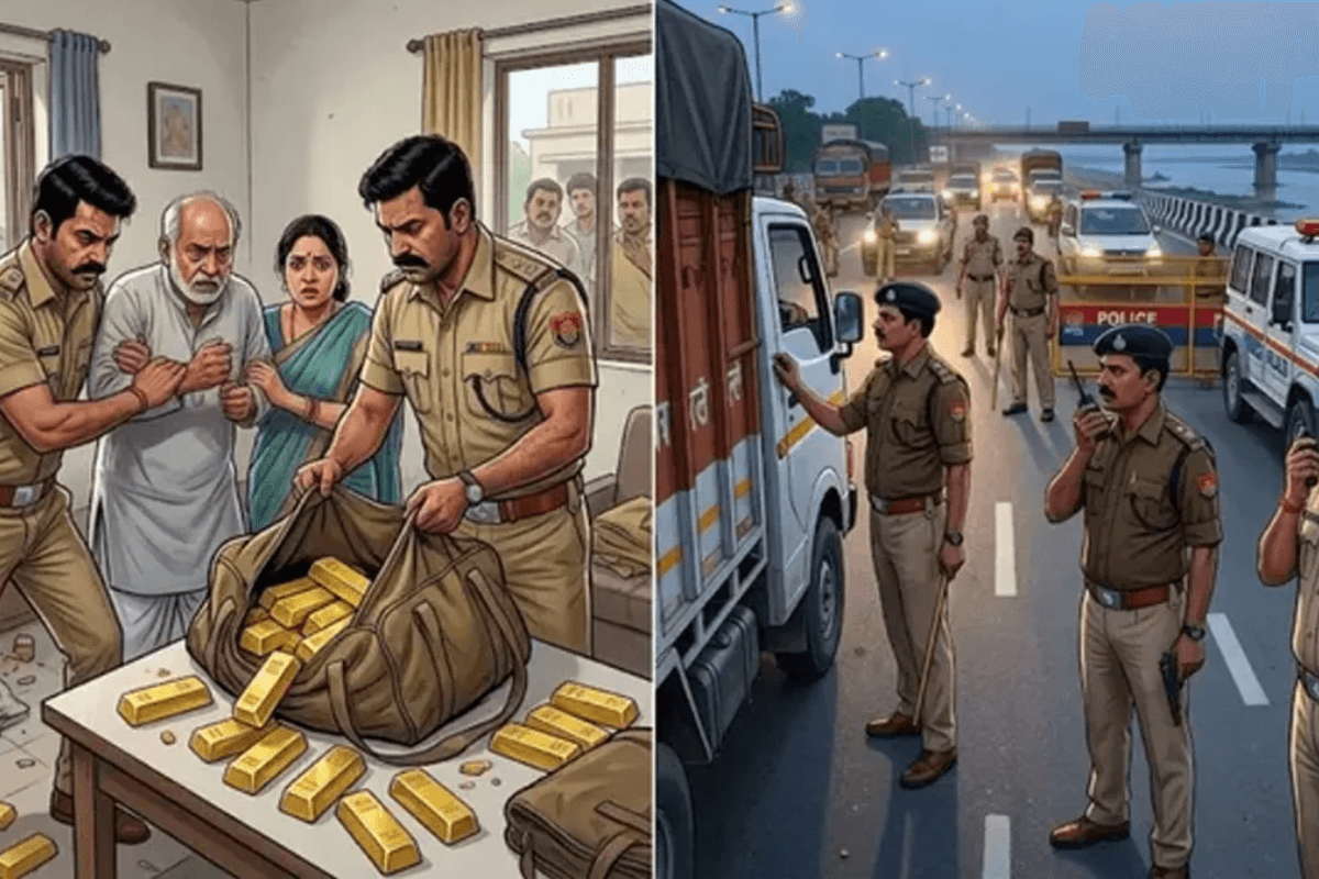 पटना में नकली पुलिस बन ज्वेलर्स के स्टाफ से 28 किलो चांदी ठगी, बाइक सवार बदमाश फरार