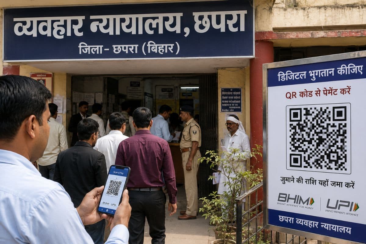 छपरा सिविल कोर्ट में अब QR Code से जमा होगी जुर्माने की राशि, डिजिटल पेमेंट लागू करने वाला बना बिहार का पहला न्यायालय