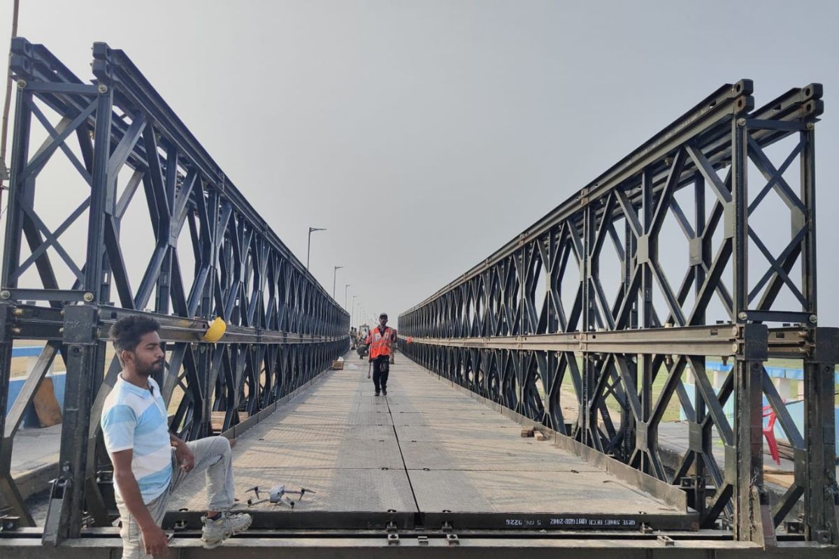 विक्रमशिला सेतु के बेली ब्रिज की तकनीकी जांच की, रोज हो रही निगरानी