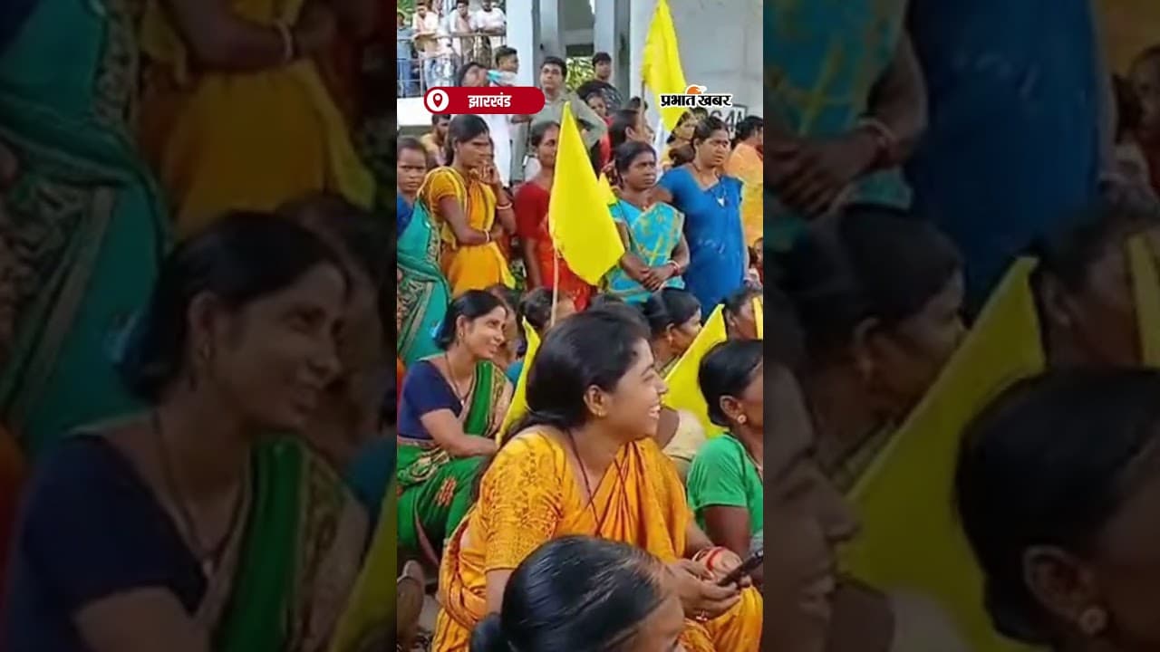 Kudmi Protest : Railway Track को जाम कर प्रदर्शन करते आंदोलनकारी | Shorts