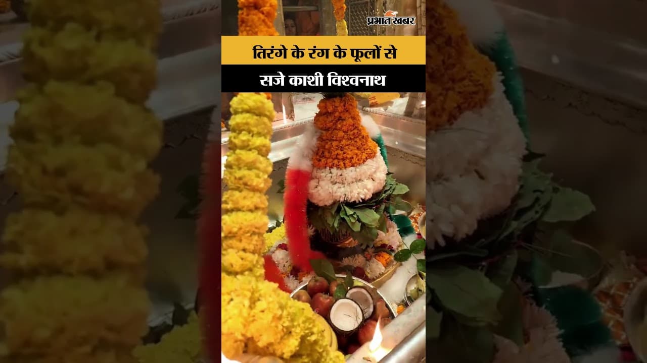 Republic Day 2026 गणतंत्र दिवस पर काशी विश्वनाथ में अनोखा श्रृंगार, तिरंगे रंगों से सजा शिवलिंग