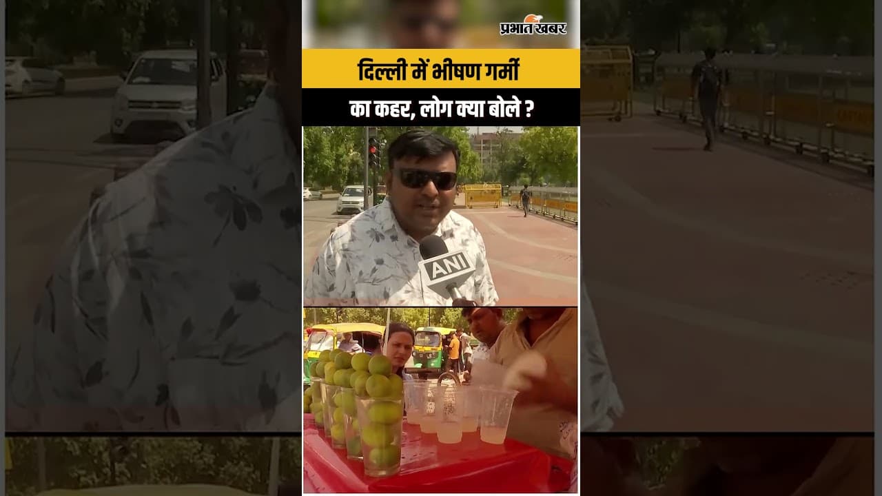 Delhi Weather : दिल्ली में भीषण गर्मी का कहर, इंसान से लेकर पक्षी तक परेशान । Heat Wave