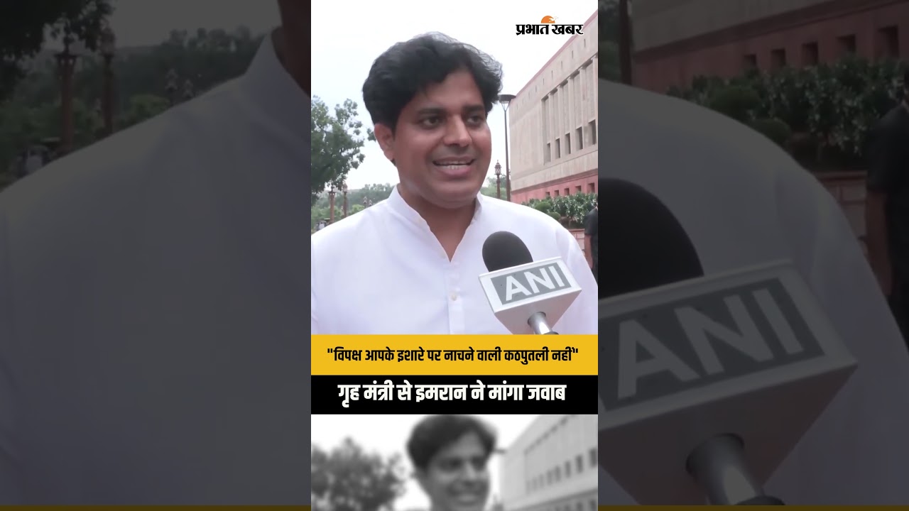 "कठपुतली नहीं है विपक्ष..." किरेन रिजिजू पर भड़के इमरान प्रतापगढ़ी