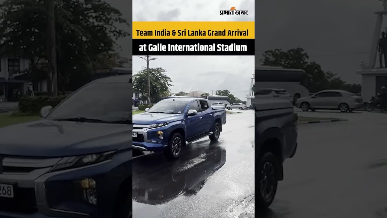 गॉल स्टेडियम पहुंचे भारतीय शेर 🦁 | Team India & Sri Lanka Arrival | IND vs SL 1st Test Day 2