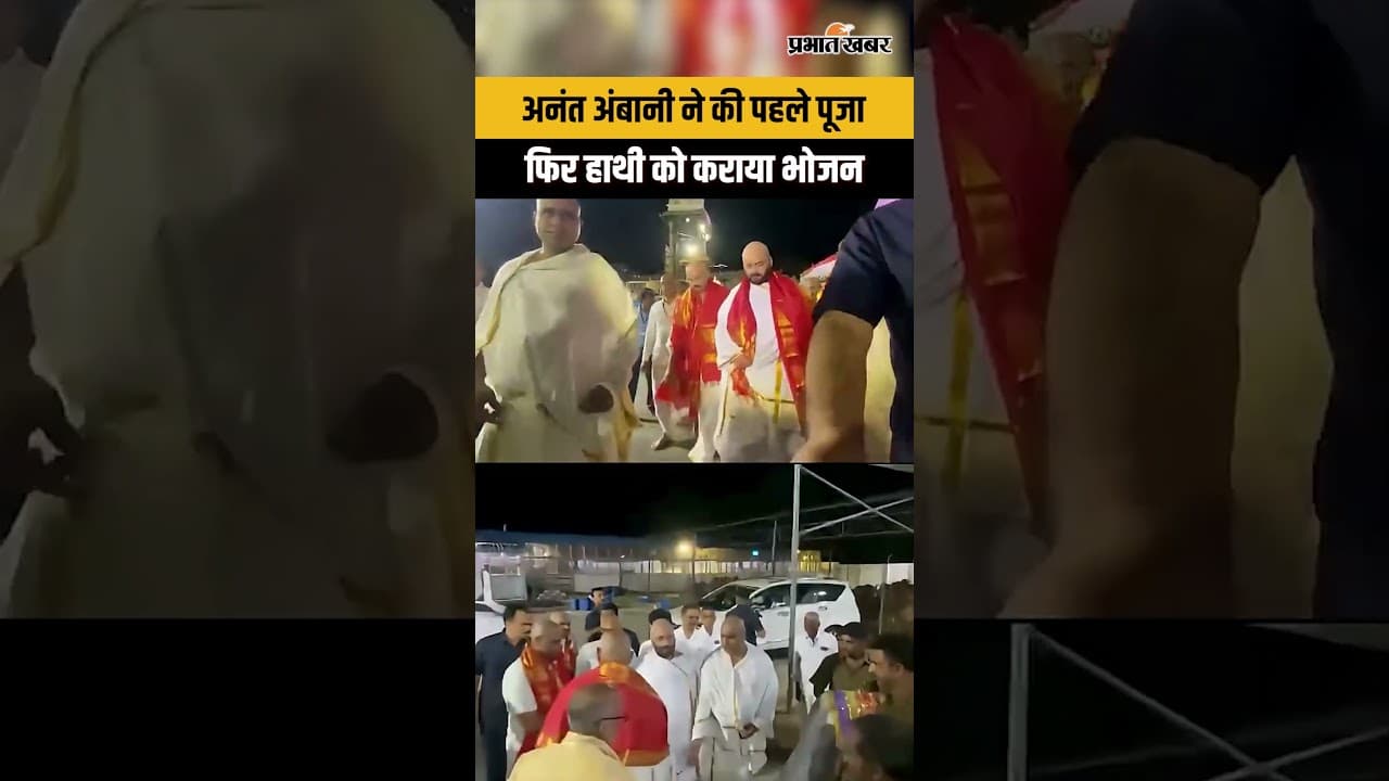 Anant Ambani: का अनोखा अंदाज़, मंदिर में पूजा और हाथी सेवा से बटोरी सुर्खियां...