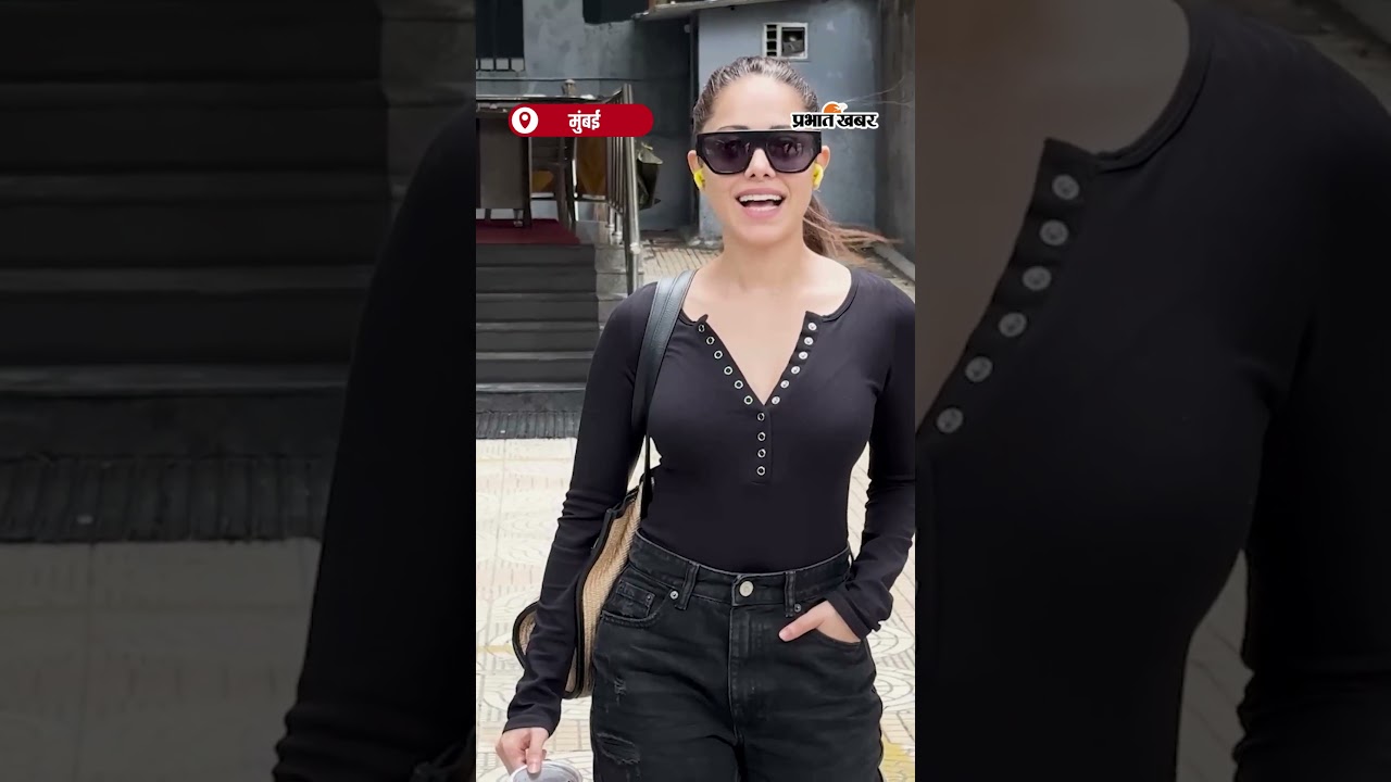All Black look में नुसरत भरुचा का स्टाइलिश जलवा | Shorts